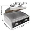 Highspeed Doppel-Kontaktgrill | Hamburger Grill - 12 KW - Automatisch - Digitales Display -Küchenwelt Geschaft BGOM2 0 e5a2