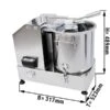 Vegetarischer Cutter - 12 Liter - 1,8 KW - 230 Volt - 1100-2800rpm -Küchenwelt Geschaft CUH12N masse 9d82