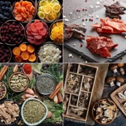 Dörrgerät / Dehydrator PRO - Inkl. 6 Trockenschalen -Küchenwelt Geschaft DGHB Collage c13b 4