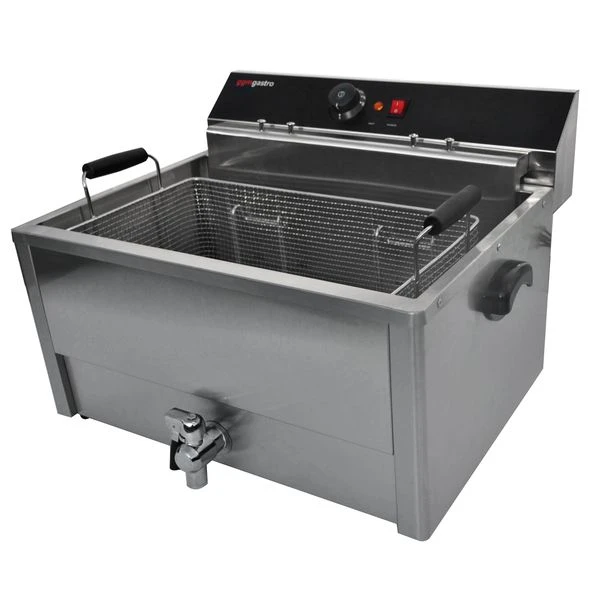 Elektro Fisch Fritteuse - 20,4 Liter - 5 KW - Mit Ablasshahn 4 Elektro Fisch Fritteuse - 20,4 Liter - 5 KW - Mit Ablasshahn - Image 2