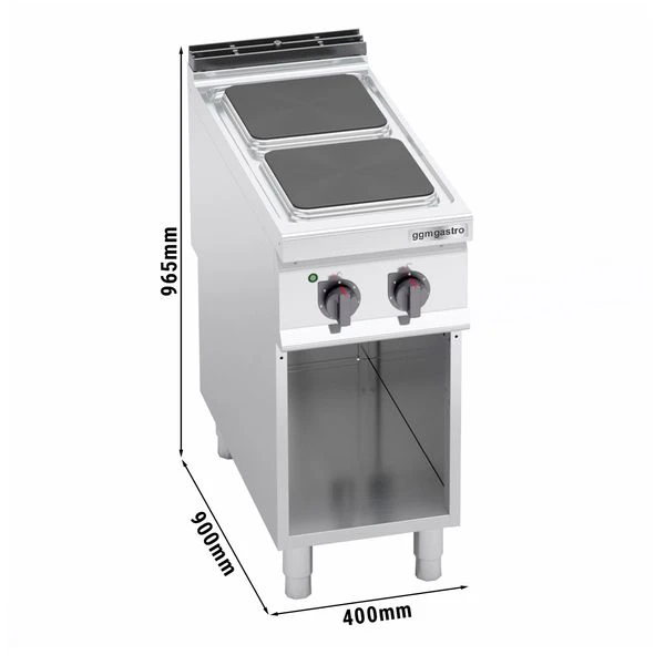 Elektroherd - 7 KW - 2 Platten Eckig 3 Elektroherd - 7 KW - 2 Platten Eckig