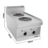 Elektroherd - 4,6 KW - 2 Platten Rund