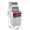 Gas Fritteuse - Rund - 13 Liter - 17 KW - Inkl. Abzug 2 Gas Fritteuse - Rund - 13 Liter - 17 KW - Inkl. Abzug -Küchenwelt Geschaft GFS 1 0 7c41