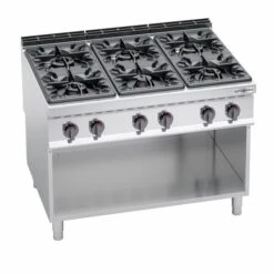 Gasherd - 53,5 KW - 6 Brenner -Küchenwelt Geschaft GHB199H finish 8fee