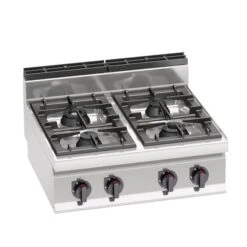 Gasherd - 28 KW - 4 Brenner -Küchenwelt Geschaft GHB874P 001 40c0