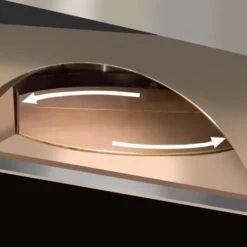 Gas Pizzaofen - (mit Holzreservoir) - 6x 30cm - Digital - Rotierend -Küchenwelt Geschaft GPORE630 rotierend 5868