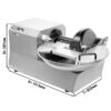 Horizontaler Cutter - 20 Liter - 2,4 KW - 230 Volt - 600-2600rpm -Küchenwelt Geschaft HCUSM20 masse 53f9