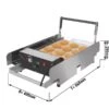 Elektrischer Hamburgerbrötchen Toaster 1 Elektrischer Hamburgerbrötchen Toaster -Küchenwelt Geschaft HMEJ642 masse 3576