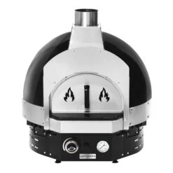 Gas Pizzaofen - Schwarz - Höhe: 0,77m - Manuell - Inkl. Untergestell -Küchenwelt Geschaft HPOUE8S 4 b16e