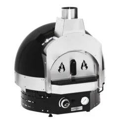 Gas Pizzaofen Schwarz - Höhe: 0,83m - Manuell - Inkl. Untergestell -Küchenwelt Geschaft HPOUE8S 5 fcda 1