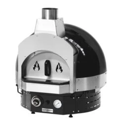 Gas Pizzaofen - Schwarz - Höhe: 0,77m - Manuell - Inkl. Untergestell -Küchenwelt Geschaft HPOUE8S 6 fd07