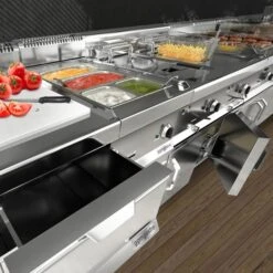 Elektro Wasserdirektgrill - 3,75 KW -Küchenwelt Geschaft Loft links edelstahl 80e7 5