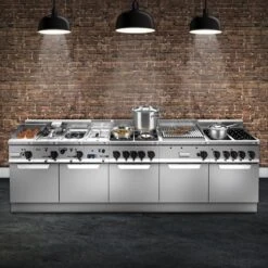 Gasherd - 19 KW - 4 Brenner -Küchenwelt Geschaft Lorrenzo 600 front 5338