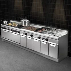 Elektro Bratplatte - 11,4 KW - Glatt - Mit Glänzendem Finish -Küchenwelt Geschaft Lorrenzo 900 seitlich 4cbe 1