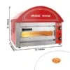 Elektro Mini Pizzaofen - Rot - 1x 34cm - Manuell -Küchenwelt Geschaft MPOI34R 0 e05d