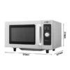 Mikrowelle - 25 Liter - 1 KW - Manuell 1 Mikrowelle - 25 Liter - 1 KW - Manuell -Küchenwelt Geschaft MWM2510 0 b202