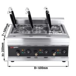 Nudelkocher - 3 KW - 6 Siebe