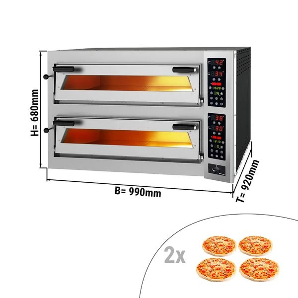 Elektro Pizzaofen - 4+4x 35cm - Mit TouchScreen 3 Elektro Pizzaofen - 4+4x 35cm - Mit TouchScreen