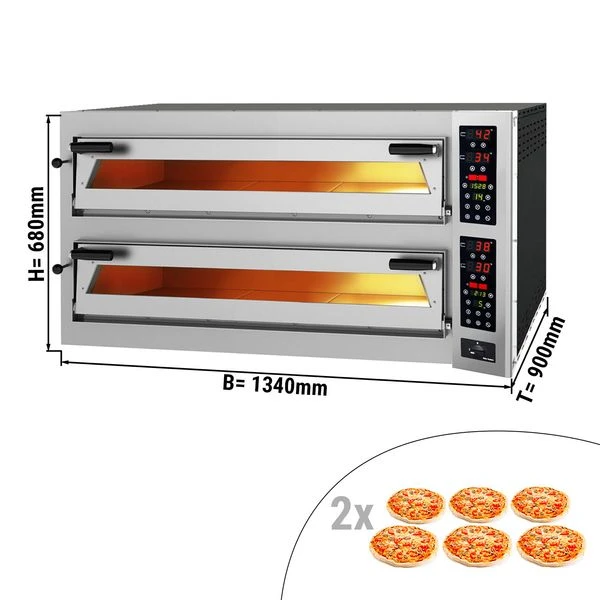 Elektro Pizzaofen - 6+6x 35cm (Breit) - Mit TouchScreen 3 Elektro Pizzaofen - 6+6x 35cm (Breit) - Mit TouchScreen