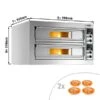 Elektro Pizzaofen - 4+4x 33cm - Manuell 2 Elektro Pizzaofen - 4+4x 33cm - Manuell -Küchenwelt Geschaft PDZ430 0 59aa