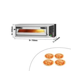 Elektro Pizzaofen - 4x 25cm - Manuell