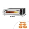 Elektro Pizzaofen - 6x 35cm (Tief) - Mit TouchScreen