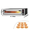 Elektro Pizzaofen - 9x 35cm (Breit) - Mit TouchScreen -Küchenwelt Geschaft PEP99TC 0 02e2