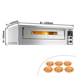 Elektro Pizzaofen - 6x 33cm - Manuell