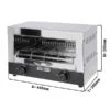 Elektro Pita Ofen/ Salamander KOMPAKT - 2,4 KW - 230 Volt 2 Elektro Pita Ofen/ Salamander KOMPAKT - 2,4 KW - 230 Volt -Küchenwelt Geschaft SMJ30 masse d050
