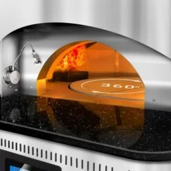 Gas Steinpizzaofen - 9x 30cm - Digital - Rotierend -Küchenwelt Geschaft SPOGE9N detail rotation 3c30