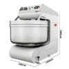 Bäckerei-Spiralteigknetmaschine - 205 Liter / 130 Kg - 2 Geschwindigkeiten - Mit Festem Kessel - 2 Motoren -Küchenwelt Geschaft STKMMK130 0 25ce