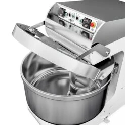 Bäckerei-Spiralteigknetmaschine 70 Liter / 40 Kg - 2 Geschwindigkeiten - Mit Festem Kessel - 2 Motoren -Küchenwelt Geschaft STKMMK40 5 620f