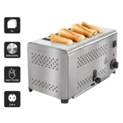 Toaster - Für 6 Scheiben -Küchenwelt Geschaft TOET4 Icons 5293