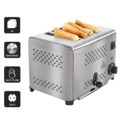 Toaster - Für 4 Scheiben -Küchenwelt Geschaft TOET4 Icons neu 01 5166