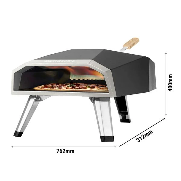 Tragbarer Multi-Brennstoff Pizzaofen - Tiefe: 300 Mm 3 Tragbarer Multi-Brennstoff Pizzaofen - Tiefe: 300 Mm