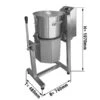 Vegetarischer/ Hummus Cutter - 30 Liter - 3 KW - 400 Volt 1 Vegetarischer/ Hummus Cutter - 30 Liter - 3 KW - 400 Volt -Küchenwelt Geschaft VHCOZ30 masse 1d07