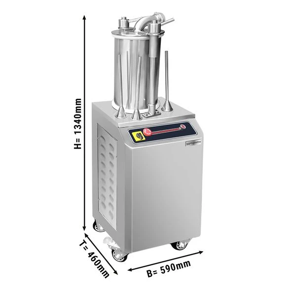 Hydraulischer Wurstfüller - 26 Liter - 1,1 KW - Edelstahl 3 Hydraulischer Wurstfüller - 26 Liter - 1,1 KW - Edelstahl