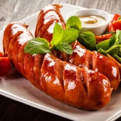 Elektrogrill Bratplatte - 3 KW -Küchenwelt Geschaft detail sausages c901 2