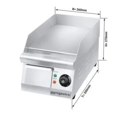 Elektro Bratplatte - 1,6 KW - Glatt