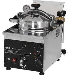 Elektrische Hochdruckfritteuse - 20 Liter - 4 KW -Küchenwelt Geschaft ehfmc20 4ed1