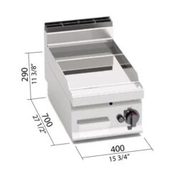 Gas Bratplatte - 6,9 KW - Glatt - Mit Glänzendem Finish 8 Gas Bratplatte - 6,9 KW - Glatt - Mit Glänzendem Finish -Küchenwelt Geschaft gbpggb473f 3 98b1