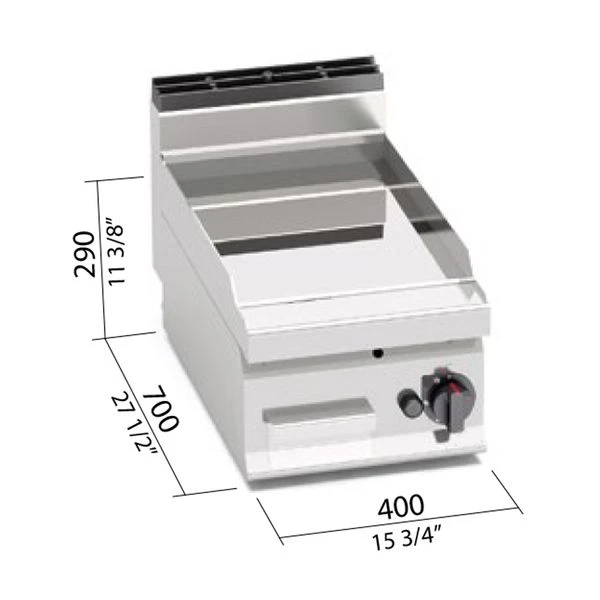 Gas Bratplatte - 6,9 KW - Glatt - Mit Glänzendem Finish 5 Gas Bratplatte - 6,9 KW - Glatt - Mit Glänzendem Finish - Image 3