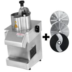 Elektrischer Gemüseschneider - 550 Watt - Inkl. 3 Schneidescheiben