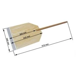 Pizzaschaufel Aus Holz - 43,5 X 36 Cm